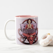 Lavender Wine Affirmation Meditation Mug