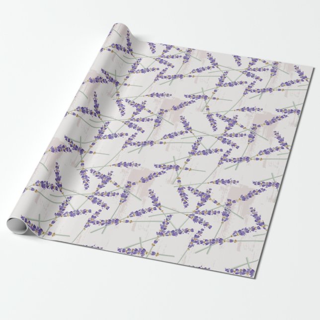 Lavender Wrapping Paper (Unrolled)