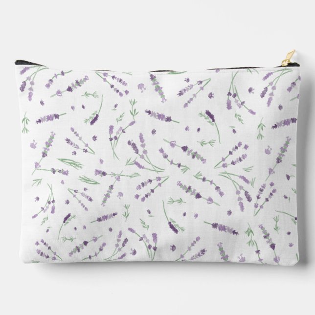 Lavender Zipper Pouch (Back)