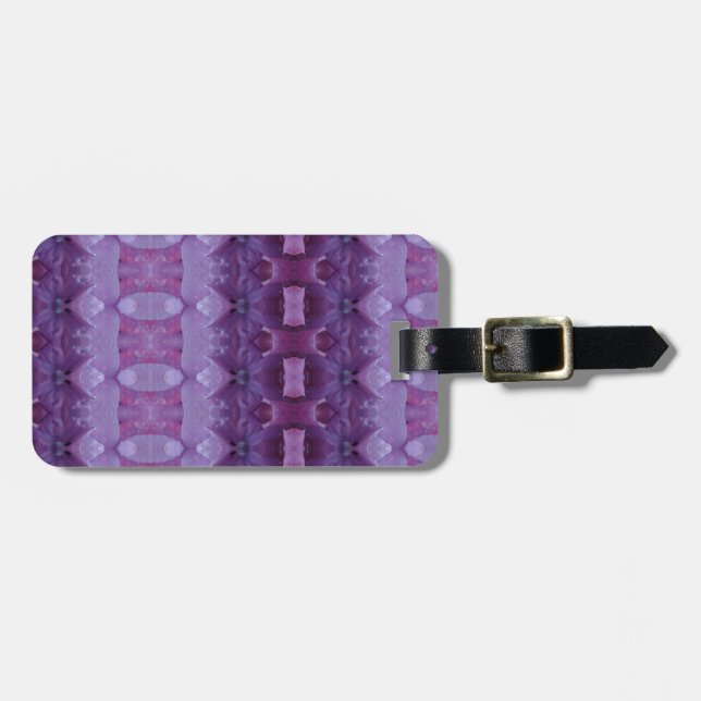 Lavenders Ikat Zen  Luggage Tag (Front Horizontal)