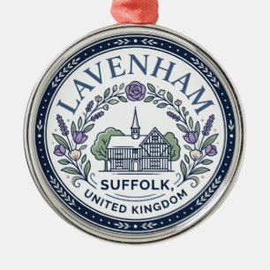Lavenham United Kingdom Metal Tree Decoration