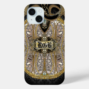 Laventel Elegant Monogram iPhone 15 Case