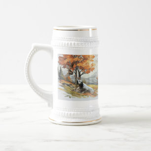 "Laverack" The English Setter hunting Beer Stein