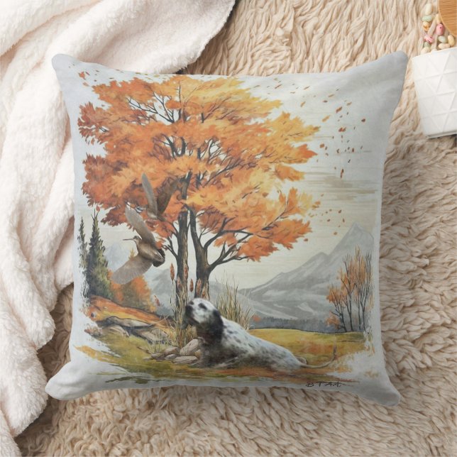 "Laverack" The English Setter hunting Cushion (Blanket)