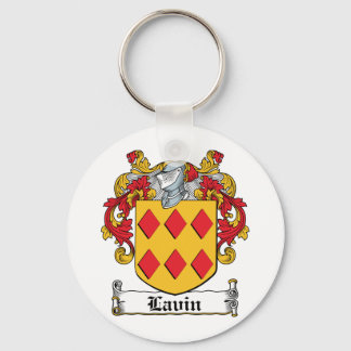 Lavin Family Crest Key Ring
