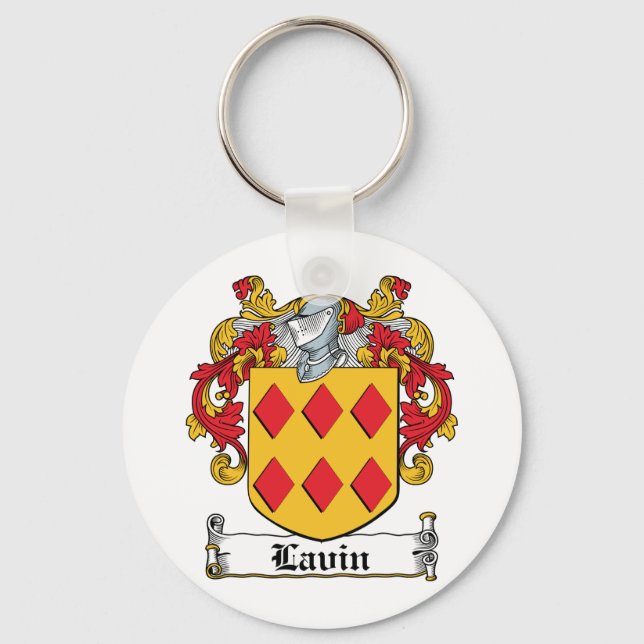 Lavin Family Crest Key Ring (Front)