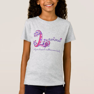 Lavina name and meaning baby girls clothing T-Shirt