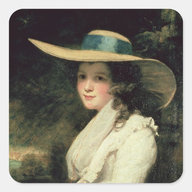 Lavinia Bingham, 2nd Countess Spencer  1785-6 Square Sticker (Front)