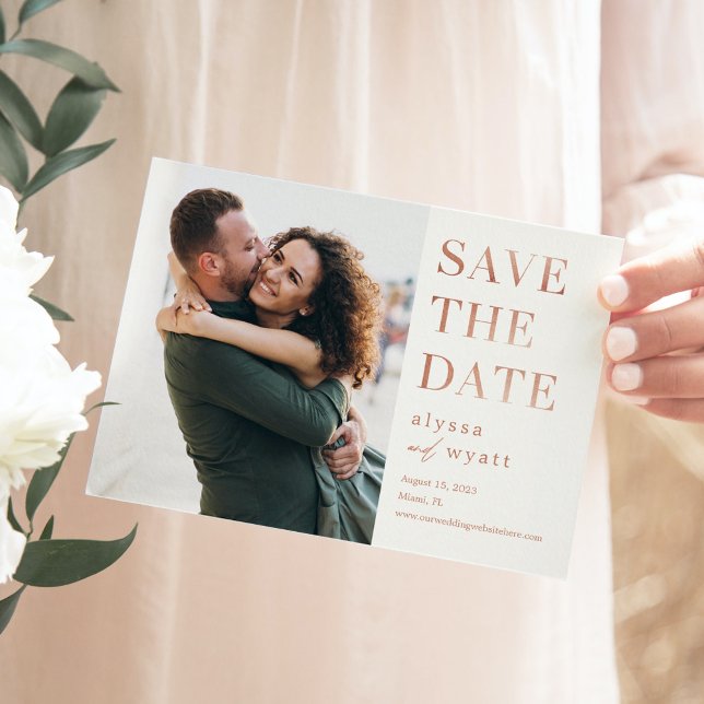 Lavish Glow Editable Colour Save The Date Card (Creator Uploaded)