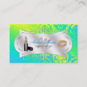 Lavish Lemon Lime Sparkling Cosmetologist Business Card