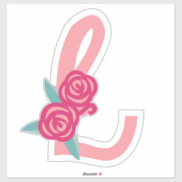 LAVISH LETTERS -L- pastel pink