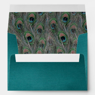 Lavish Peacock Feathers Envelopes