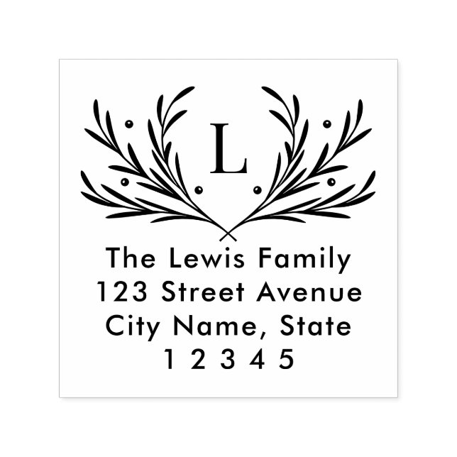 Lavish Soirée Christmas Holiday Self-Inking Stamp (Design)