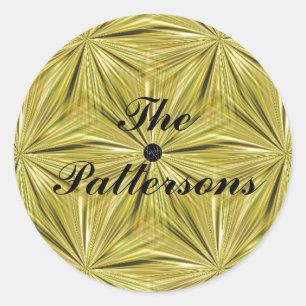 LavishlyOn Customisable Gold Diamond Cut Seal