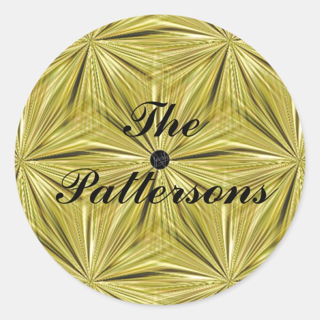 LavishlyOn Customisable Gold Diamond Cut Seal (Front)