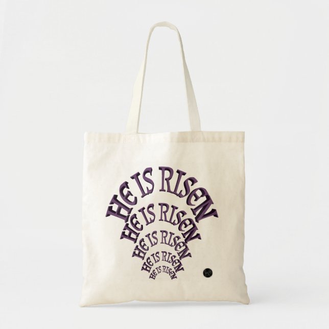 LavishlyOn He Is risen Muliple Sizes Easter Tote Bag (Front)
