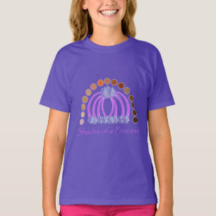 LavishlyOn Shades Of A Princess Make Up Rainbow T-Shirt
