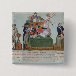 Lavoisier, the Comite de Surete Generale 15 Cm Square Badge
