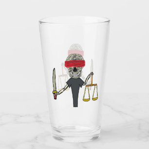 Law and Justice Glass