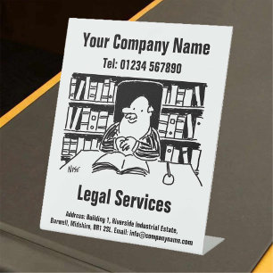 Law and Legal Services Design Pedestal Sign