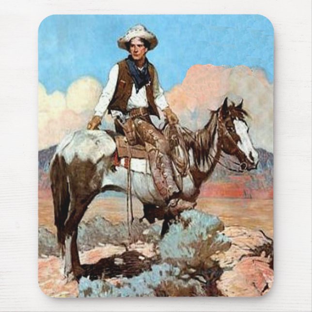 Law And Order Cowboy Mousepad (Front)