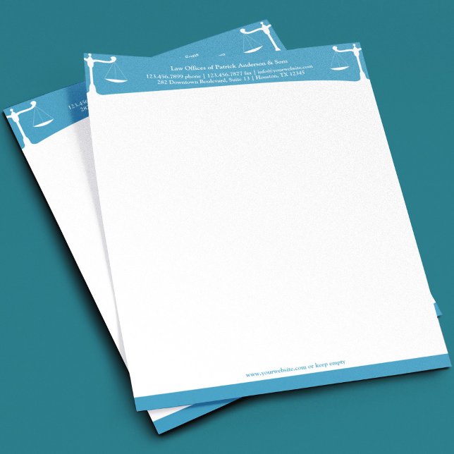 Law Attorney Lawyer Letterhead Template (Creator Uploaded)