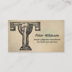 law business card
