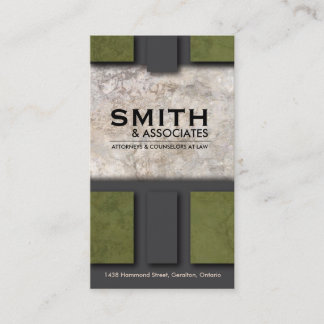 Law Business Card - Professional Rock Texture
