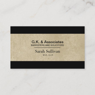 Law Business Card - Simple Texture Lawyer Attorney