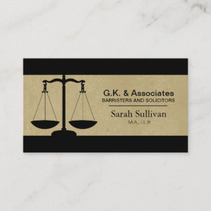 Law Business Card - Simple Texture Lawyer Attorney