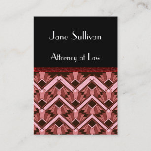 law deco business card