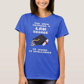 Law degree graduate funny rpg gamer T-Shirt