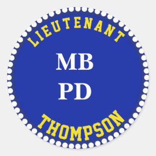 Law Enforcement Department Monogram Stickers
