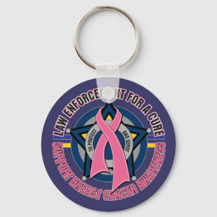 Law Enforcement For A Cure Breast Cancer Key Ring