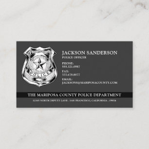 Law Enforcement Logo Police Officer Department Business Card