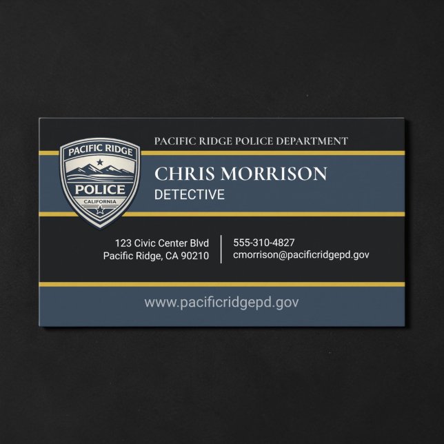 Law Enforcement Officer Business Card (Creator Uploaded)
