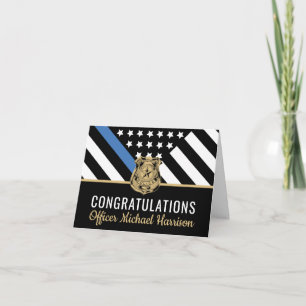 Law Enforcement Officer Police Academy Graduation Card