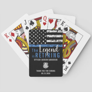 Law Enforcement Officer Police Retirement Party Playing Cards