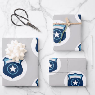 Law Enforcement Party Wrap Wrapping Paper Sheet
