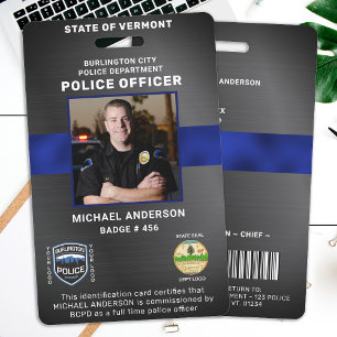 Law Enforcement Personalised Photo Police ID Card Badge