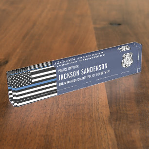 Law Enforcement Police Department Logo Nameplate