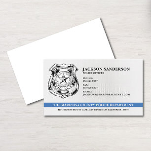 Law Enforcement Police Officer Department Logo Business Card