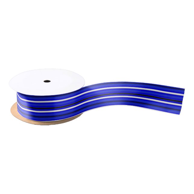 Law Enforcement Police Thin Blue Line Satin Ribbon (Spool)