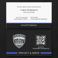 Law Enforcement QR Code Logo Police Officer 