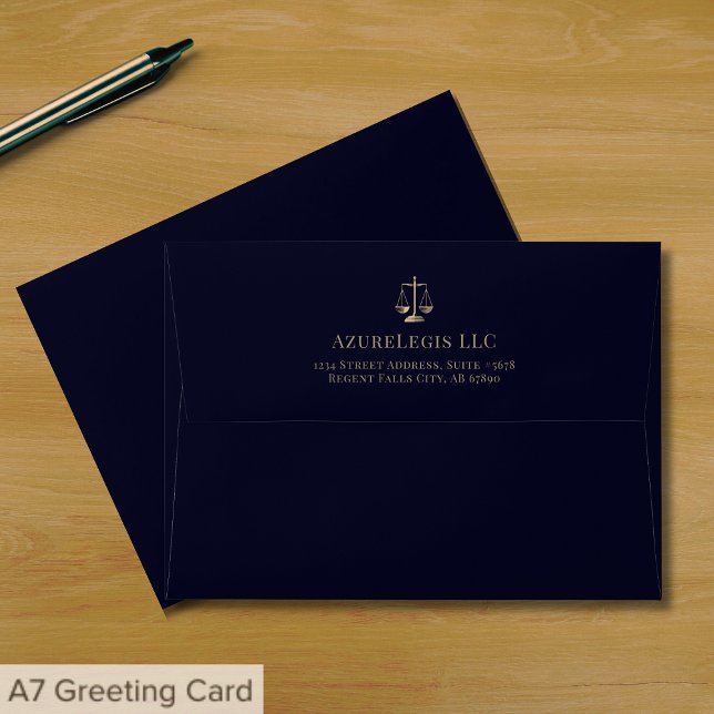 Law Firm A7 Envelope with Return Address (Creator Uploaded)