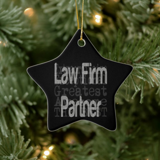 Law Firm Partner Extraordinaire Ceramic Tree Decoration (Tree)