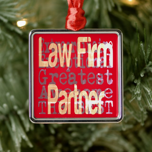 Law Firm Partner Extraordinaire Metal Tree Decoration (Tree)