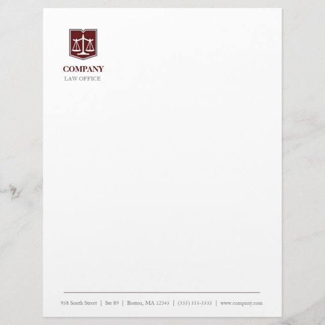 Law Firm Professional Letterhead (Front)
