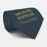 Law Graduate Elegant Navy and Gold