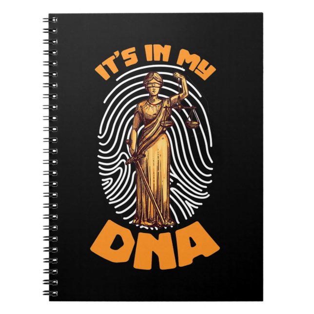 Law It Is In Lawyer DNA Notebook (Front)